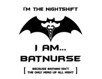 DirtPrincessDesigns Clothing I am Batnurse Nightshift Women's Tee Custom Designs  auto decal window sticker sticker accessories car accessories