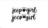 DirtPrincessDesigns Jeep Girl Solid Heart Decal Custom Designs  auto decal window sticker sticker accessories car accessories