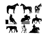 DirtPrincessDesigns Various Horse Discipline Decal Western/Dressage/Jumper/Barrel/Halter/Arabian Custom Designs  auto decal window sticker sticker accessories car accessories