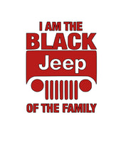 DirtPrincessDesigns I Am The Black Jeep Of The Family Vinyl Decal (with size options) Custom Designs  auto decal window sticker sticker accessories car accessories
