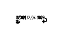 DirtPrincessDesigns Vehicle Decor Insert Duck Here Decal Custom Designs  auto decal window sticker sticker accessories car accessories