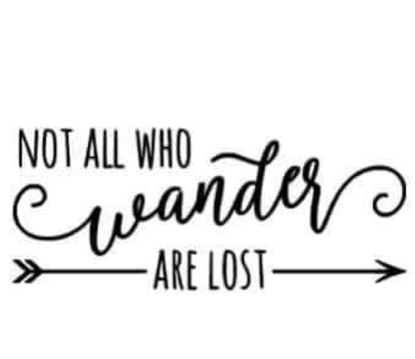 DirtPrincessDesigns Vehicle Parts & Accessories Not All Who Wander Are Lost Vinyl Decal Custom Designs  auto decal window sticker sticker accessories car accessories